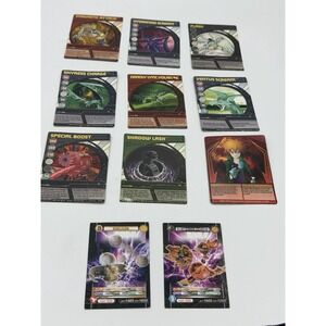 MIXED LOT OF 11 BAKUGAN ABILITY CARDS 2008 - 2011 BATTLE BRAWLERS